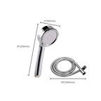 Modern hand shower head 5 spray patterns Chrome Round Wall mounted shower head