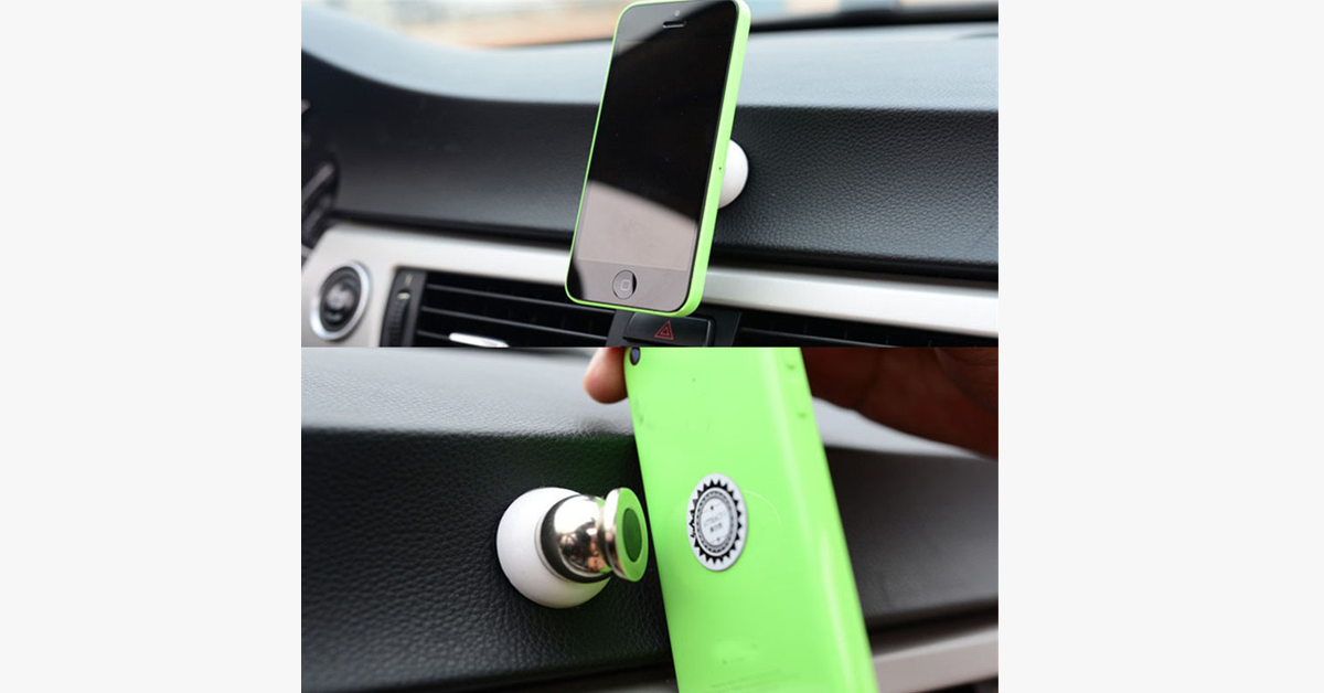 360-Degree Magnetic Car Mount – Keep your phone in place!