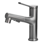 Contemporary Single Color Faucet Low Arc Centerset Sink Faucet for Bathroom