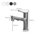 Contemporary Single Color Faucet Low Arc Centerset Sink Faucet for Bathroom