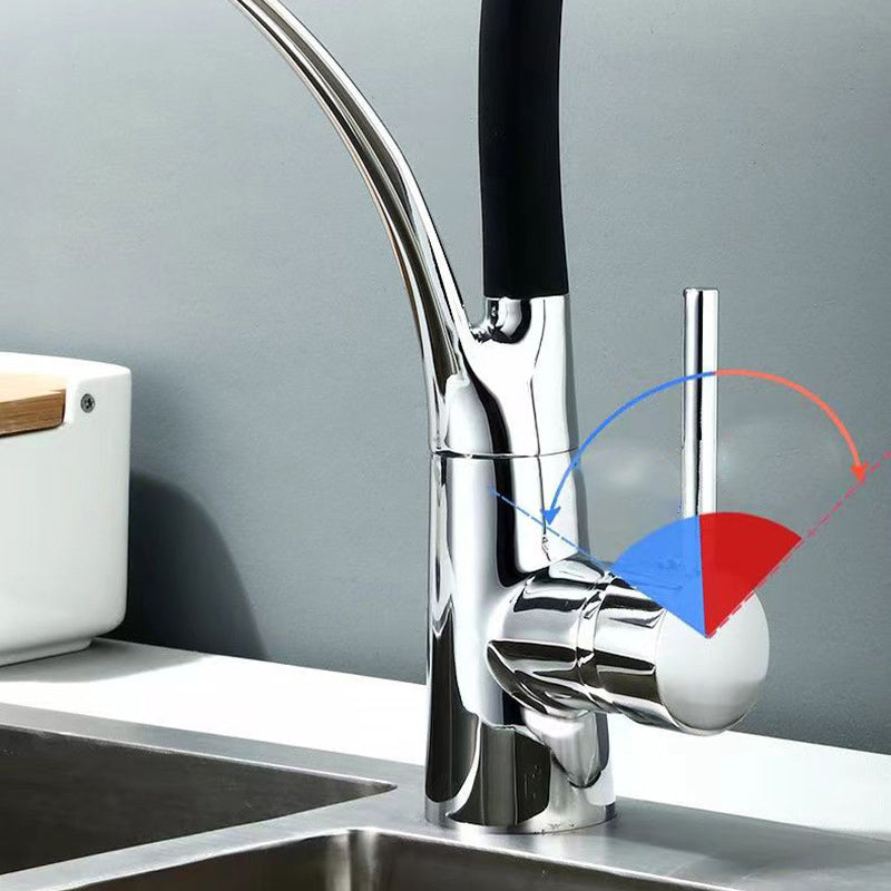 Modern 1-Hand Faucets Copper Touchless with Water Dispenser Standard Kitchen Faucet