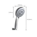Contemporary Style Shower Head Round Plastic Handheld Shower Head
