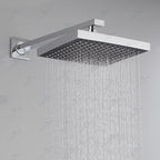 Modern square fixed shower head with shower arm Wall-mounted shower head made of stainless steel