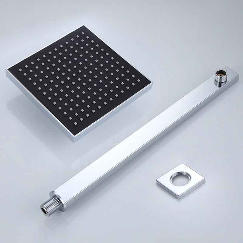 Modern square fixed shower head with shower arm Wall-mounted shower head made of stainless steel