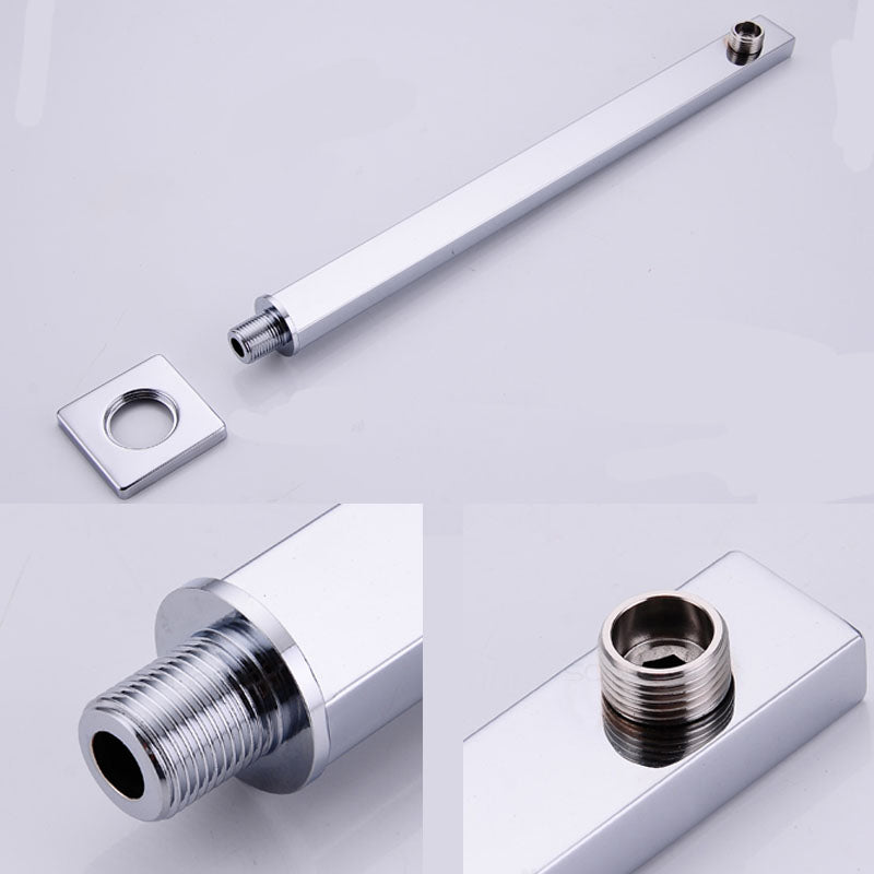 Modern square fixed shower head with shower arm Wall-mounted shower head made of stainless steel