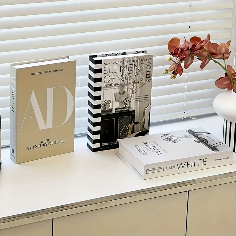 ChicDecor - Set of 3 Elegant Books for Interior Style