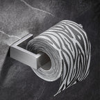 Stainless Steel Bathroom Set 4-Piece Modern Style Simple Bathroom Accessory Set