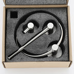 Stainless Steel Bathroom Set 3-piece Modern Style Simple Bathroom Accessories Set