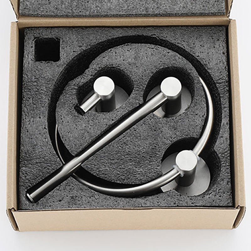 Stainless Steel Bathroom Set 3-piece Modern Style Simple Bathroom Accessories Set