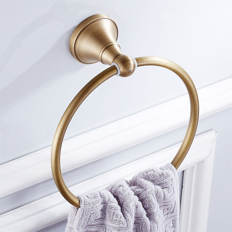 Metal Bathroom Set 4-Piece Traditional Style Gold Bathroom Hardware Set