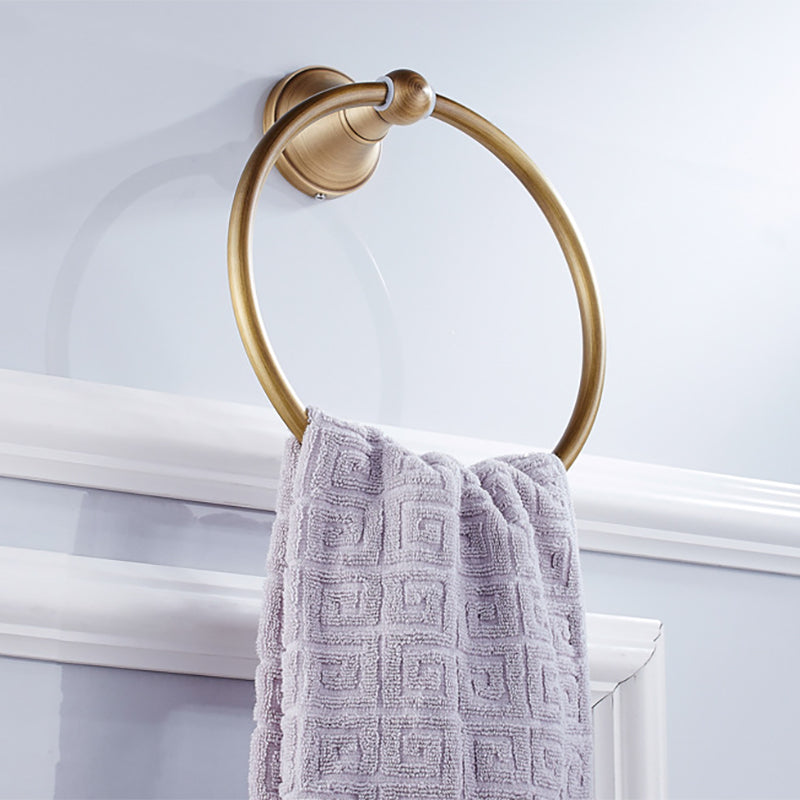 Metal Bathroom Set 4-Piece Traditional Style Gold Bathroom Hardware Set