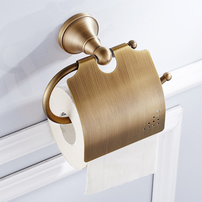 Metal Bathroom Set 4-Piece Traditional Style Gold Bathroom Hardware Set