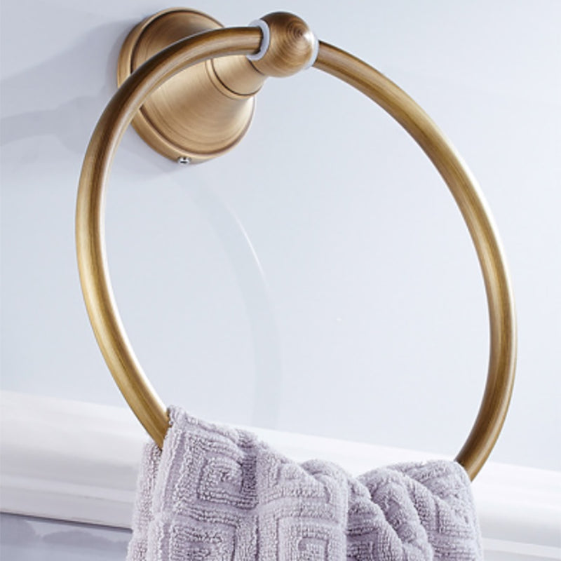 Metal Bathroom Set 4-Piece Traditional Style Gold Bathroom Hardware Set