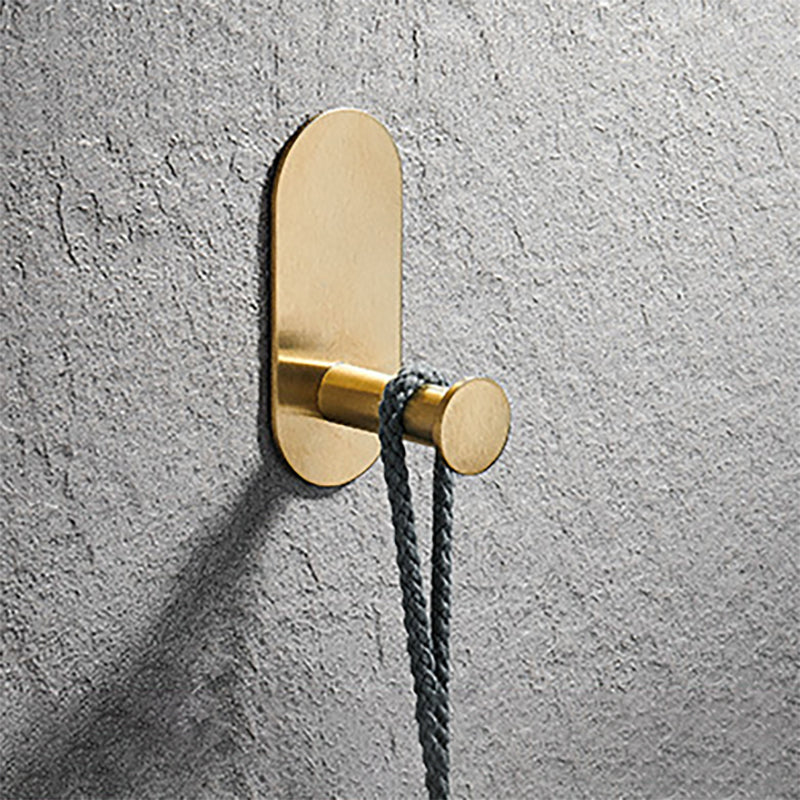 Modern Simple Metal Bathroom Accessories as Individual Piece or in Set in Gold