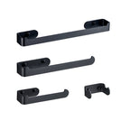 Aluminum Alloy Bathroom Set 4-Piece Modern Style Bathroom Hardware Set
