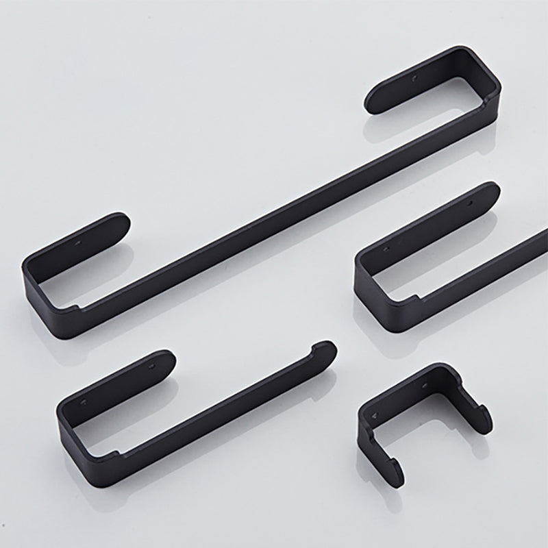 Aluminum Alloy Bathroom Set 4-Piece Modern Style Bathroom Hardware Set