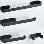Aluminum Alloy Bathroom Set 4-Piece Modern Style Bathroom Hardware Set