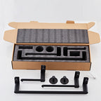 Metal Bathroom Set 5-piece Modern Style Black Bathroom Accessories Set