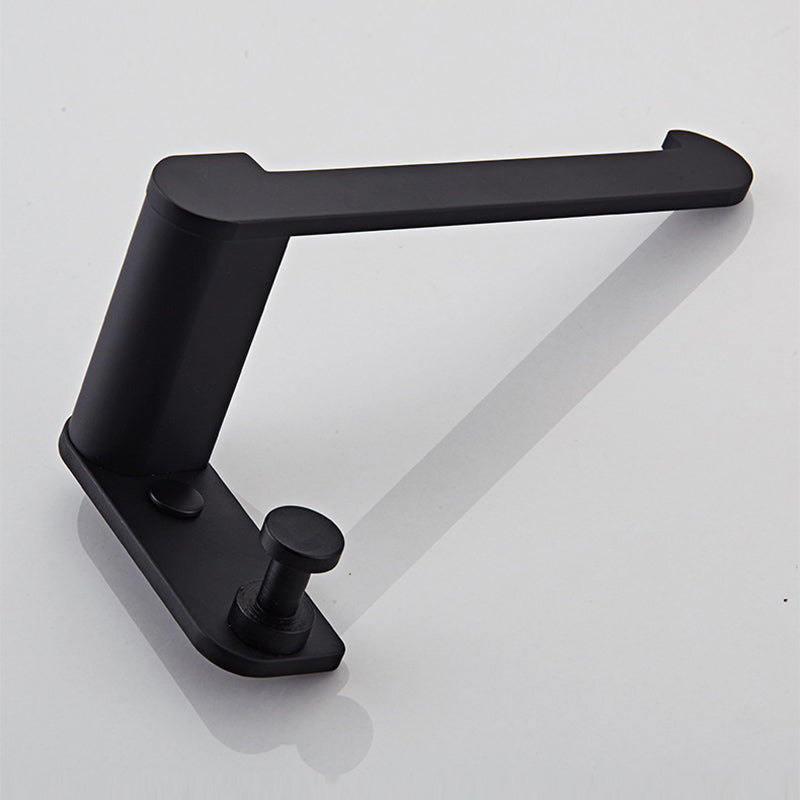 Metal Bathroom Set 5-piece Modern Style Black Bathroom Accessories Set