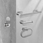 Stainless Steel Bath Set Modern Style Simple Bathroom Accessories Set