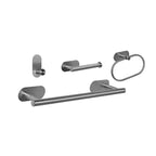 Stainless Steel Bath Set Modern Style Simple Bathroom Accessories Set
