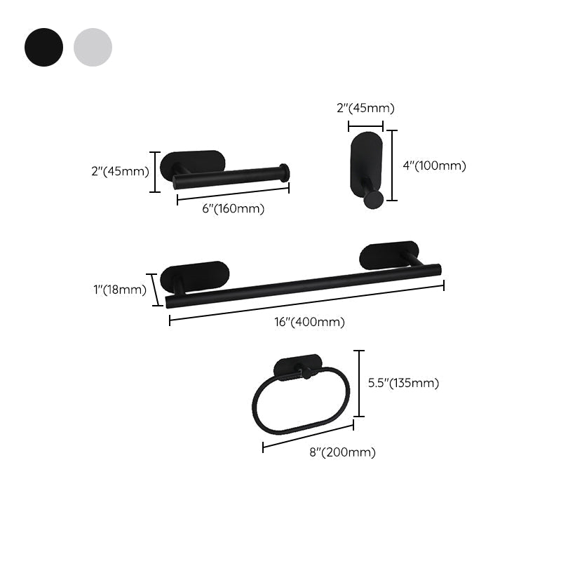 Stainless Steel Bath Set Modern Style Simple Bathroom Accessories Set