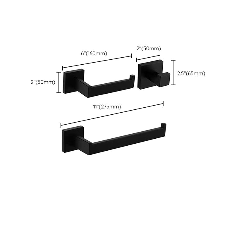 Stainless Steel Bathroom Fittings Modern Style Simple Bathroom Fitting Set