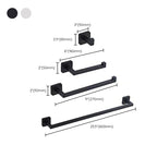 Stainless Steel Bathroom Fittings Modern Style Simple Bathroom Fitting Set