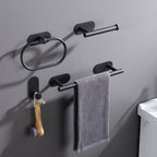 Metal Bathroom Set 4-piece Modern Style Bathroom Fixtures Set