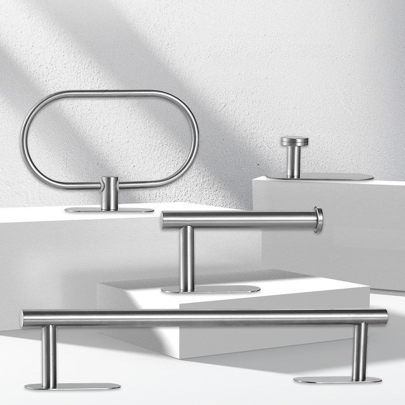 Metal Bathroom Set 4-piece Modern Style Bathroom Fixtures Set