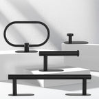 Metal Bathroom Set 4-piece Modern Style Bathroom Fixtures Set