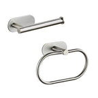 Metal Bathroom Set 4-piece Modern Style Bathroom Fixtures Set