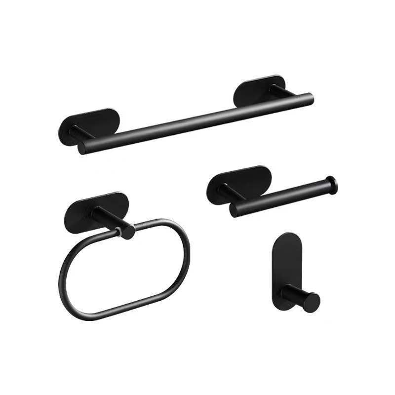 Metal Bathroom Set 4-piece Modern Style Bathroom Fixtures Set