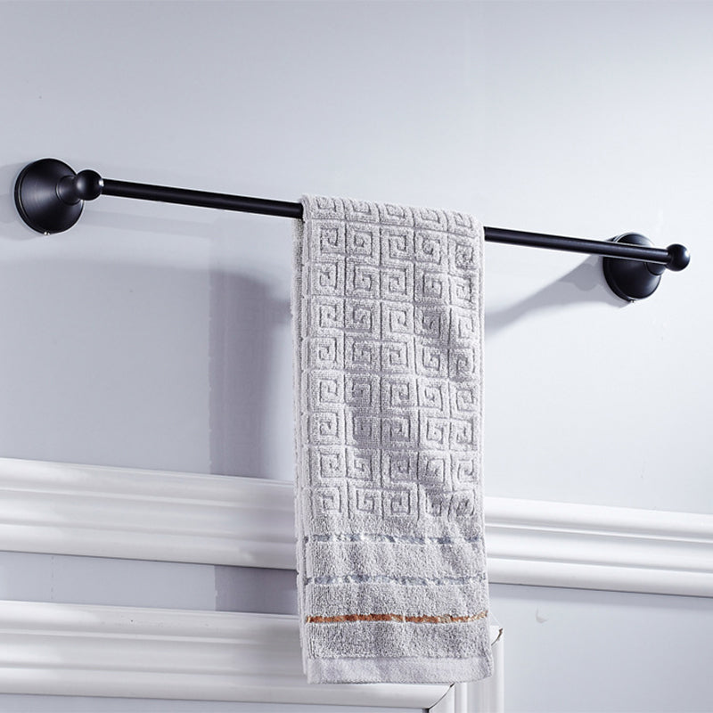 Metal Bathroom Set 4-piece Traditional Style Black Bathroom Accessory Set