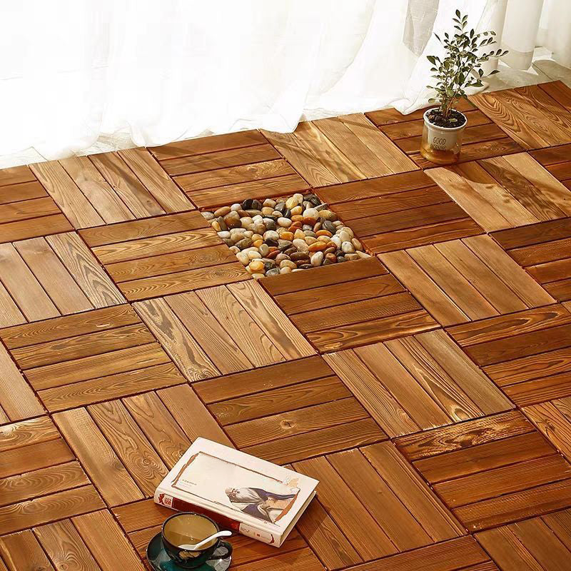 Pine Dark Laminate Flooring Mold Resistant Laminate Plank Flooring