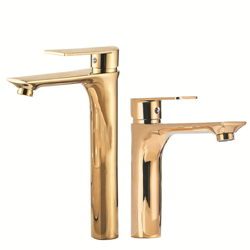 Glam Vessel Sink Faucet Brass Lever Handles with Water Hose Sink Fitting
