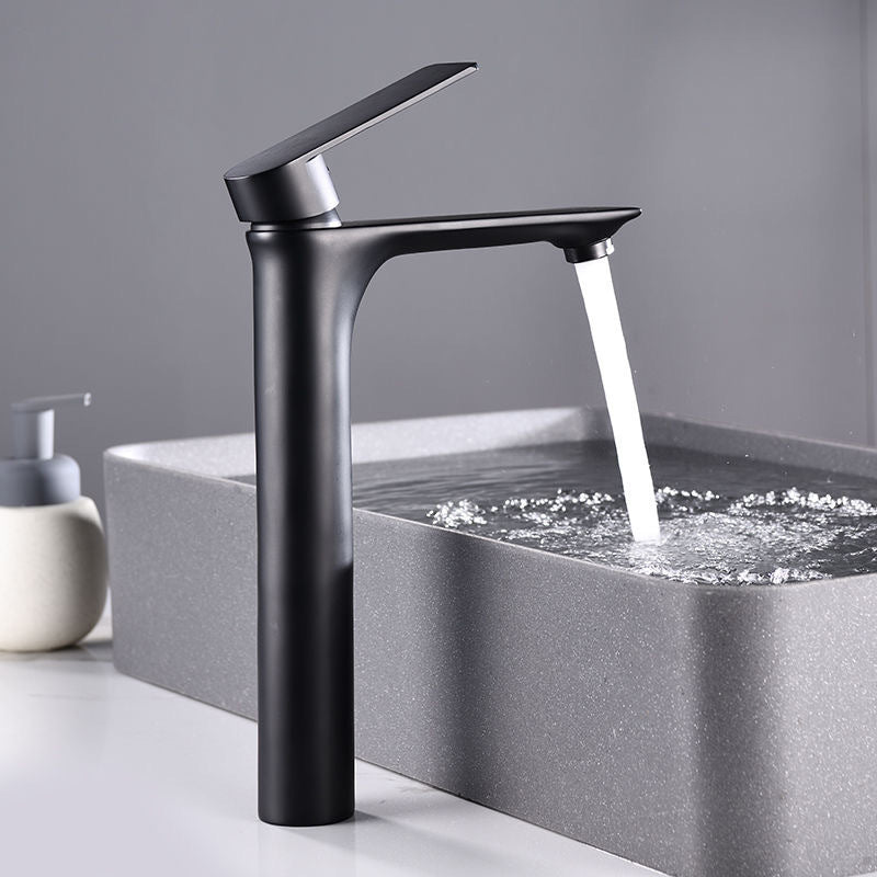 Glam Vessel Sink Faucet Brass Lever Handles with Water Hose Sink Fitting
