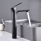 Glam Vessel Sink Faucet Brass Lever Handles with Water Hose Sink Fitting