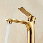 Glam Vessel Sink Faucet Brass Lever Handles with Water Hose Sink Fitting
