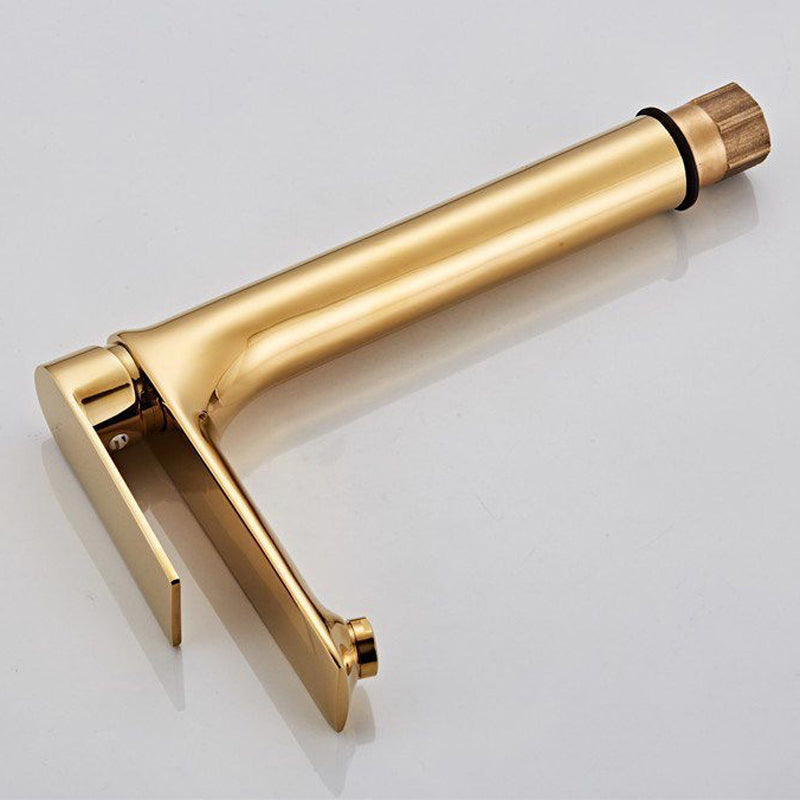 Glam Vessel Sink Faucet Brass Lever Handles with Water Hose Sink Fitting