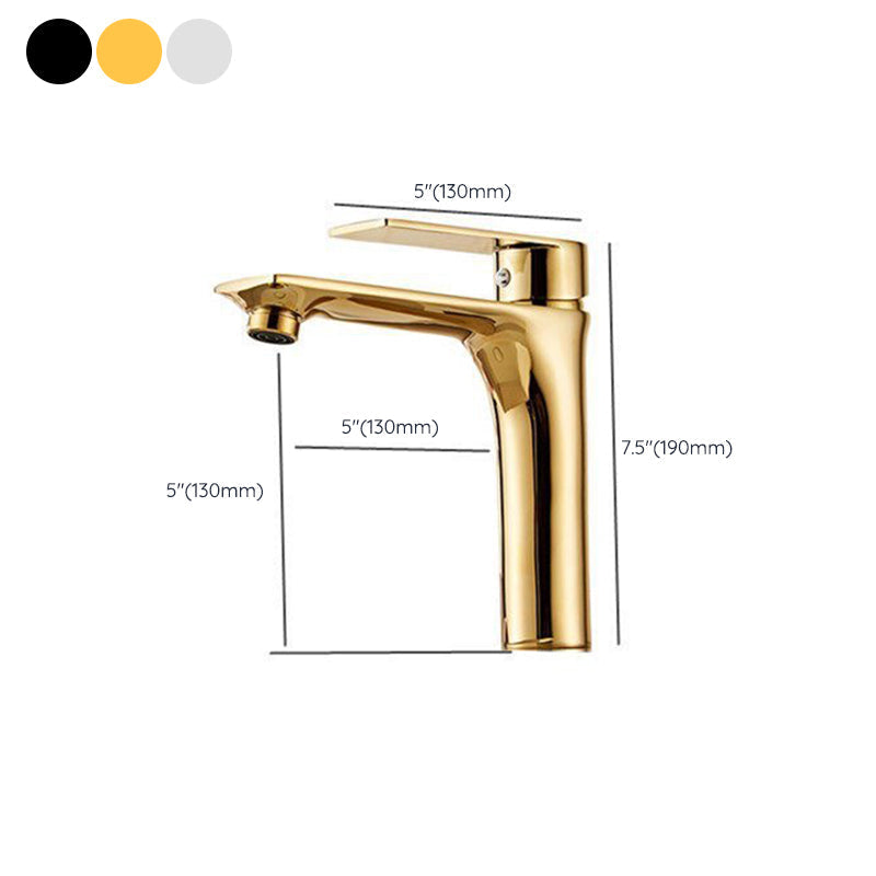 Glam Vessel Sink Faucet Brass Lever Handles with Water Hose Sink Fitting