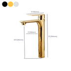 Glam Vessel Sink Faucet Brass Lever Handles with Water Hose Sink Fitting