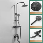 Modern adjustable water flow shower faucet shower hose shower system on the wall