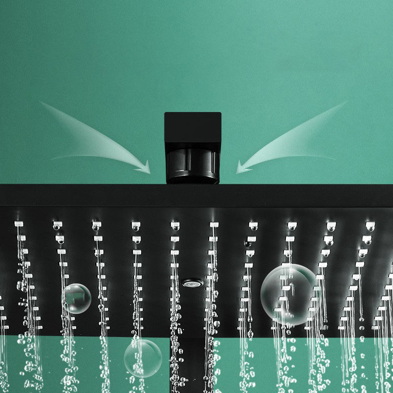 Modern adjustable water flow shower faucet shower hose shower system on the wall