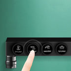 Modern adjustable water flow shower faucet shower hose shower system on the wall