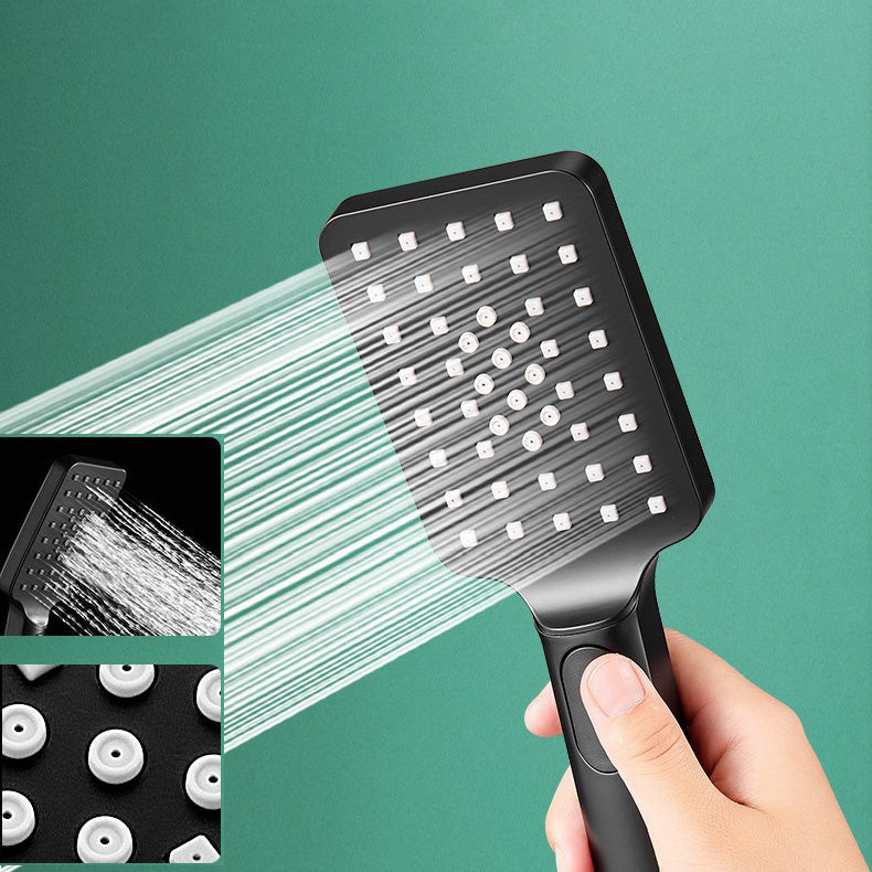 Modern adjustable water flow shower faucet shower hose shower system on the wall