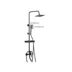 Modern adjustable water flow shower faucet shower hose shower system on the wall