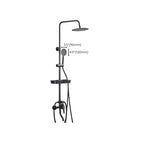 Modern adjustable water flow shower faucet shower hose shower system on the wall