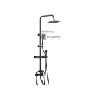 Modern adjustable water flow shower faucet shower hose shower system on the wall
