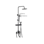 Modern adjustable water flow shower faucet shower hose shower system on the wall